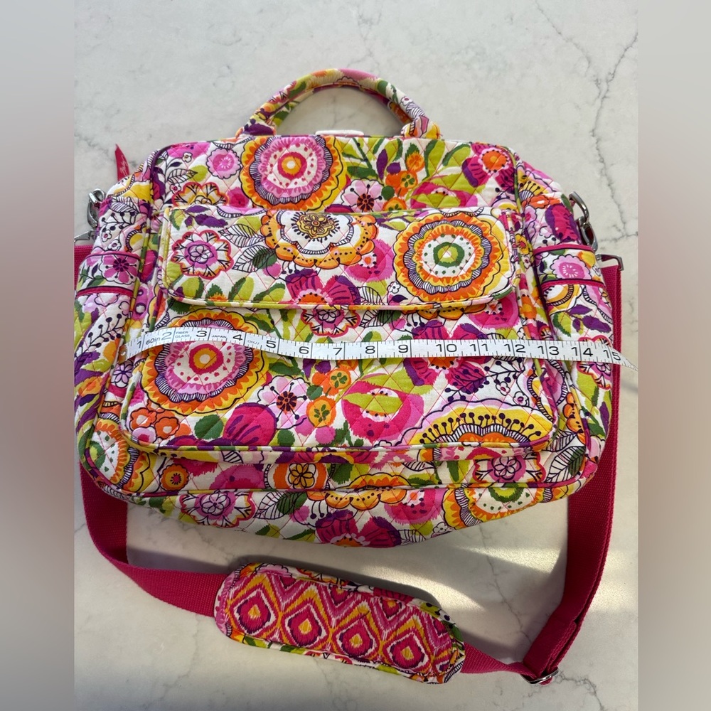 Vera Bradley Pink Floral Shoulder Bag / Tote - Picture 3 of 9